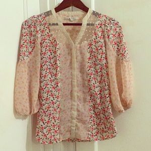Pink Floral Top